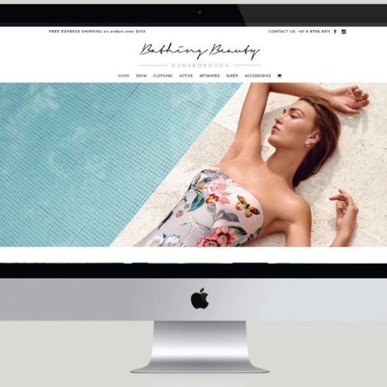 Bathing Beauty Dunsborough E-Commerce Website, White Canvas Design, Website Development, E-Commerce Websites, Mobile App Development, Graphic Design, Strategic Marketing, Perth Western Australia, Marketing Support, Websites, Website Design